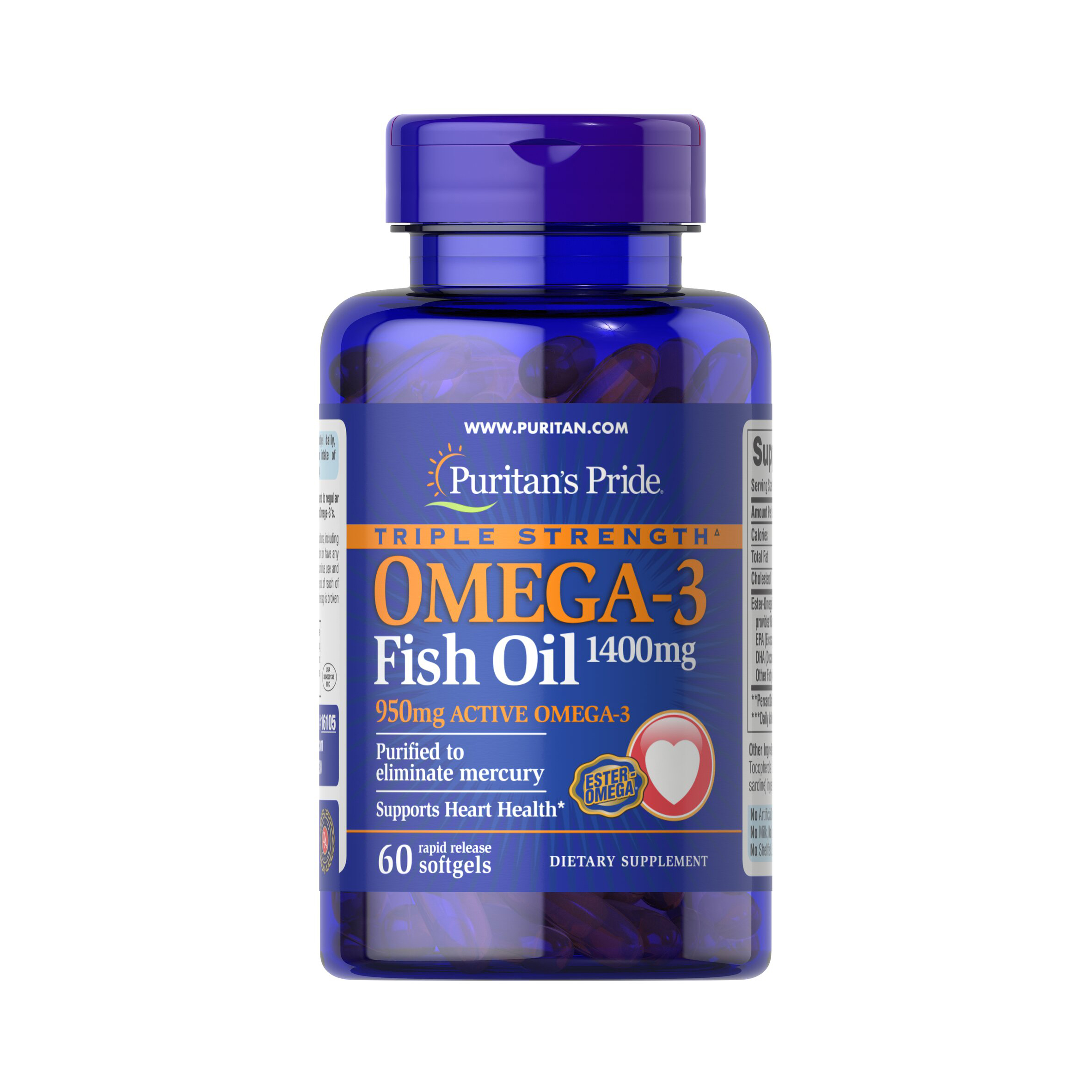 Omega 3 Fish Oil 1400Mg - 60  dan 120 Softgel