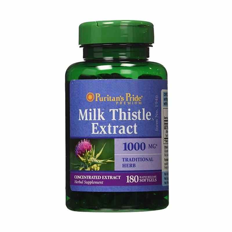 Puritan's Pride   - Milk Thistle 4:1 Extract 1000 mg (Silymarin)