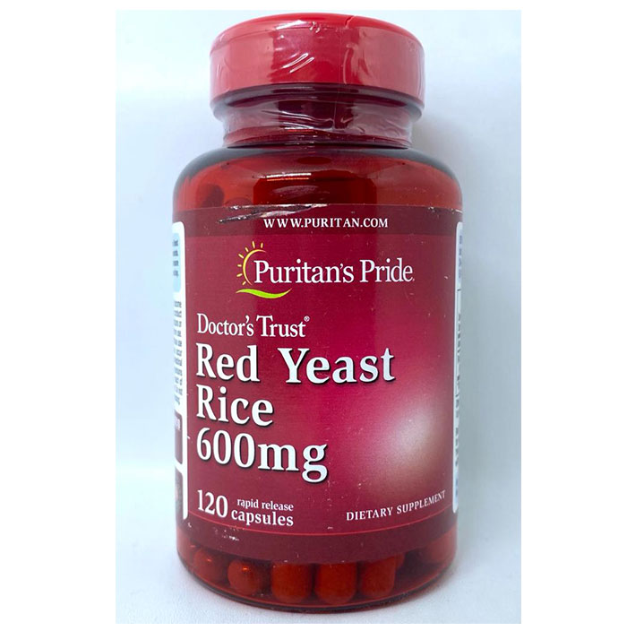 Puritan Pride   - Red Yeast Rice 600 Mg - 120 Capsules
