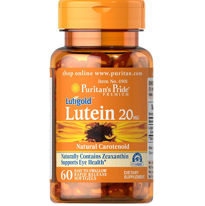 Puritan's Pride   - Lutein with Zeaxanthin 20 Mg - 60 Softgels