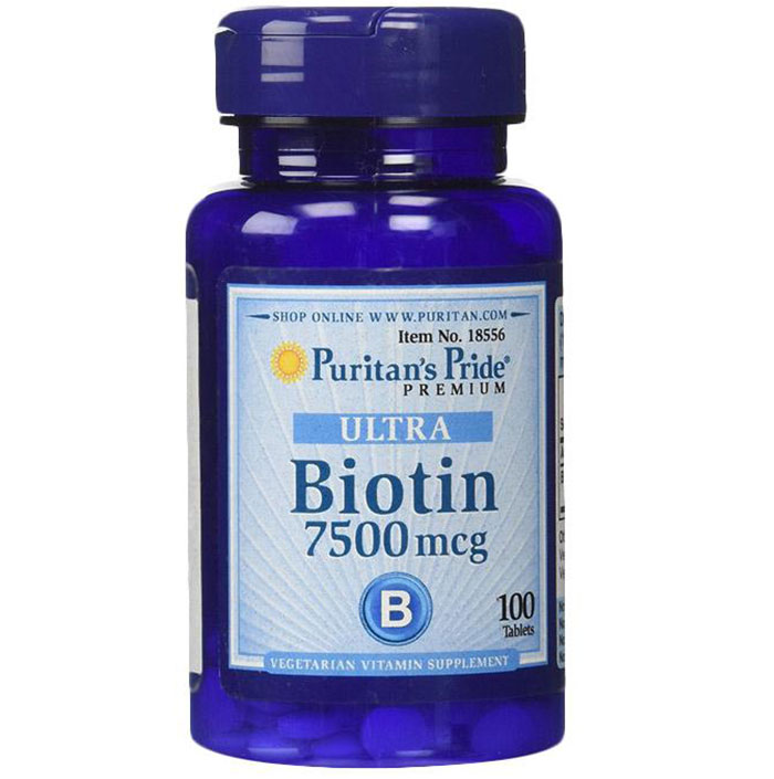 Puritans Pride Biotin 7500 mcg - 100 Tablet 