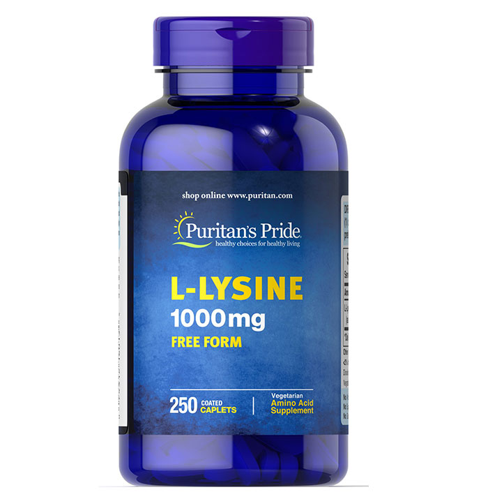 Puritan Pride   - L-Lysine 1000 Mg - 250 Caplets