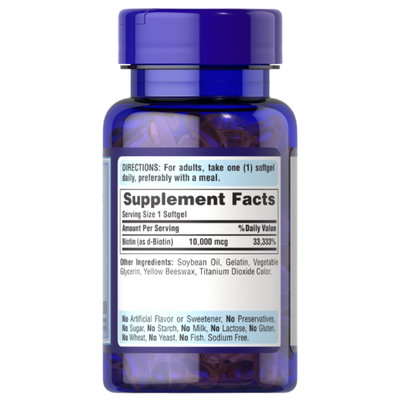 Biotin 10.000 Mcg 100 Softgel