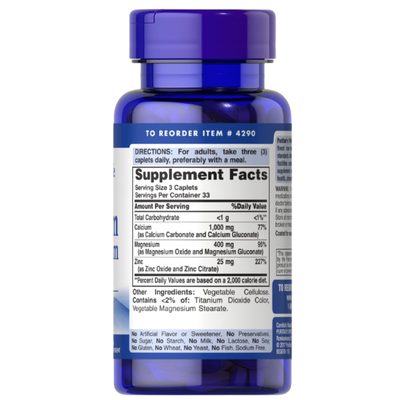 Chelated Calsium Magnesium Zinc 100 Capsule