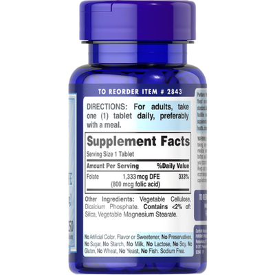 Folic Acid 800 Mcg