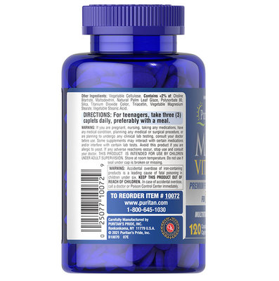 Mega Vita-Min for Teens - 120 Caplets