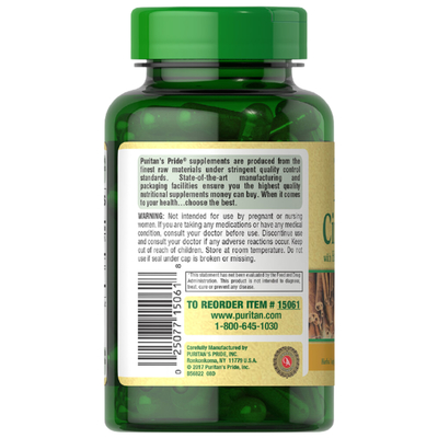 Cinnamon Complex with High Potency Chromium 1000 Mg