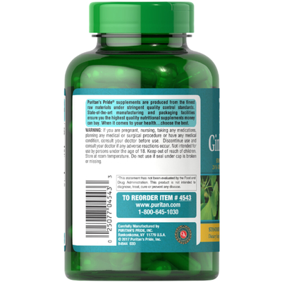 Ginkgo Biloba Standarized Extract 120 Mg - 200 Capsules