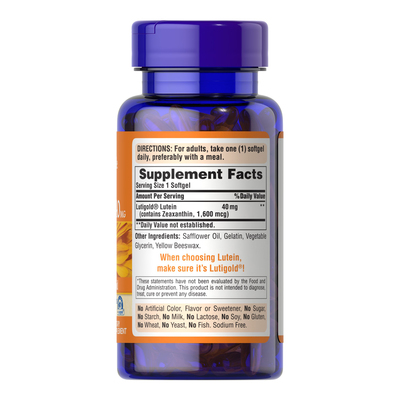 Lutein with Zeaxanthin 40 Mg - 60 dan 120 Softgels